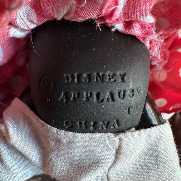 Vintage Minnie Mouse Applause Doll 9" With Polka Dot Dress & Bow - Picture 2 of 10